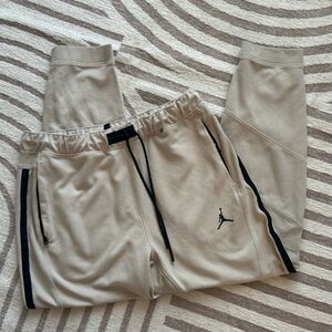 Jordan Beige Joggers with Black Details